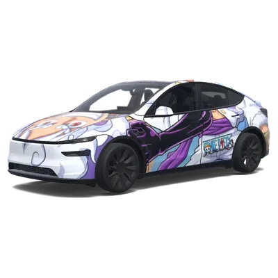 海賊王路飛五檔引擎蓋塗裝 – 特斯拉 Model Y 塗裝