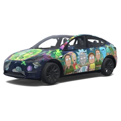 Рик и Морти (Rick and Morty wrap.) – оклейка Tesla Model Y