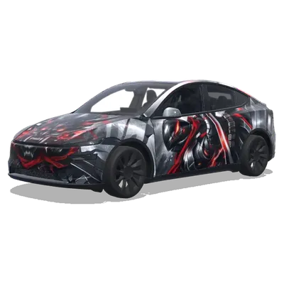 Standard Template Anwendung (Apply the same images to the template) – Tesla Model Y Wrap