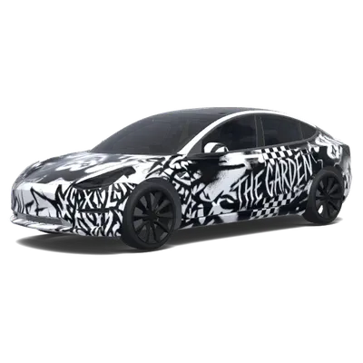 Style The Garden – covering Tesla Model 3