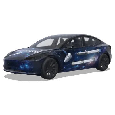 스페이스X (SpaceX.) – 테슬라 Model 3 랩핑