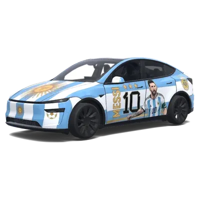 Vamos Argentina (Vamos argentina on the right side) – covering Tesla Model Y
