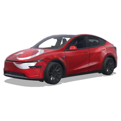 Флаг Турции спереди (Make türkiye flag on the front. Colors: red.) – оклейка Tesla Model Y