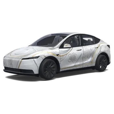 화이트 골드 스카라브 랩 – 테슬라 Model Y 랩핑