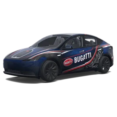 Bugatti. – Tesla Model Y wrap