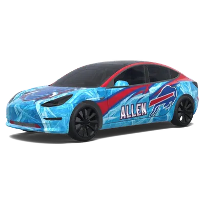 Buffalo Bills Josh Allen 17 – wrap para Tesla Model 3