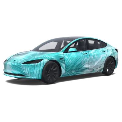 Perlmutt Strand Kokos – Tesla Model 3 Wrap