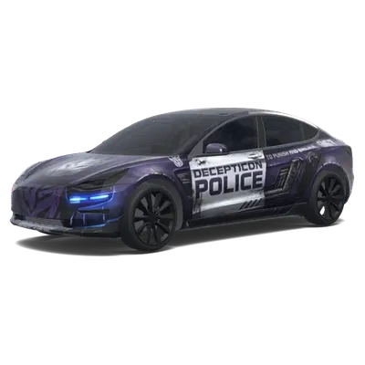 decepticon police car 867. – Tesla Model 3 wrap