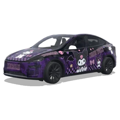 kuromi wrap. – Tesla Model Y wrap