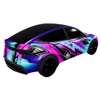痛車 ネオ東京レーシング - Model Y Juniper Premium (Itasha neo-Tokyo racing - Model Y Juniper Premium) – テスラ Model Y ラッピング