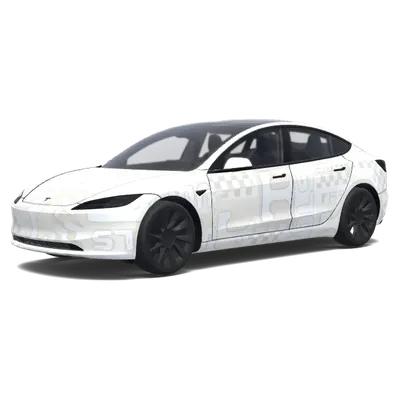 Tennessee Volunteers Weiß (Tennessee Volunteers. Colors: white.) – Tesla Model 3 Wrap