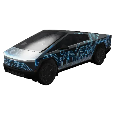 Кибертрак схема (Circuit Cybertruck) – оклейка Tesla Cybertruck