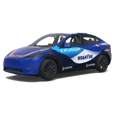 Blue Tech Sprint – Tesla Model Y wrap