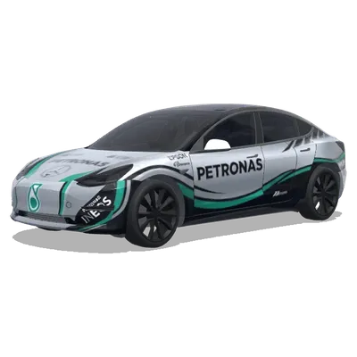梅赛德斯F1风格 – 特斯拉 Model 3 涂装