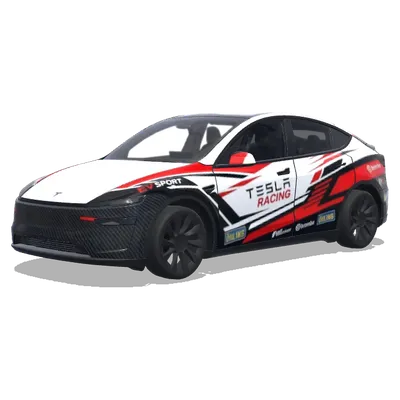 Red Stripe Tesla Racing – Tesla Model Y wrap