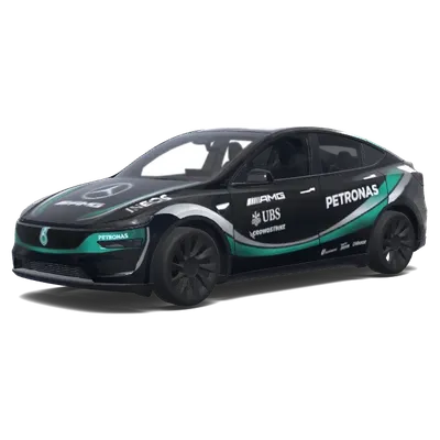 Mercedes AMG Petronas F1 (Mercedes Amg petronas F1.) – оклейка Tesla Model Y