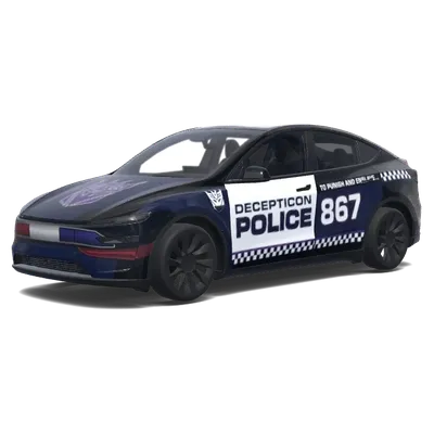 decepticon police car 867. – Tesla Model Y wrap