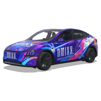 nmixx. – Tesla Model Y wrap