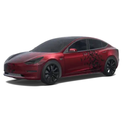 make the black less – Tesla Model 3 wrap