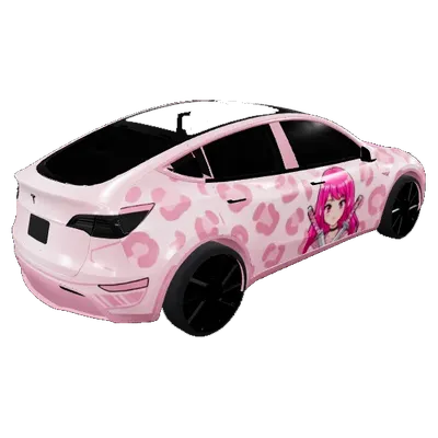 Pink Ninja Leopard – Tesla Model Y wrap
