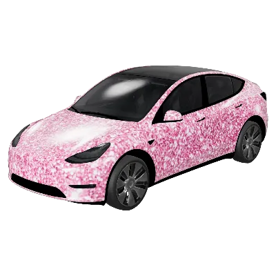 Pink Glitter Glam – Tesla Model Y wrap
