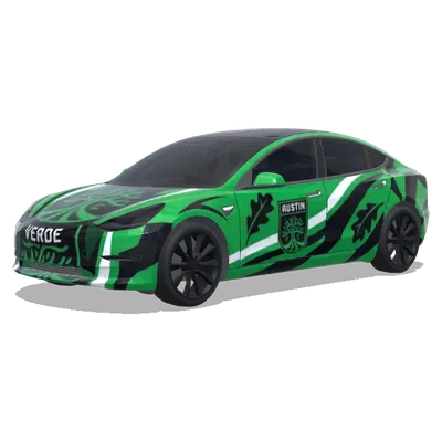 Austin Fc Football team car. – Tesla Model 3 wrap