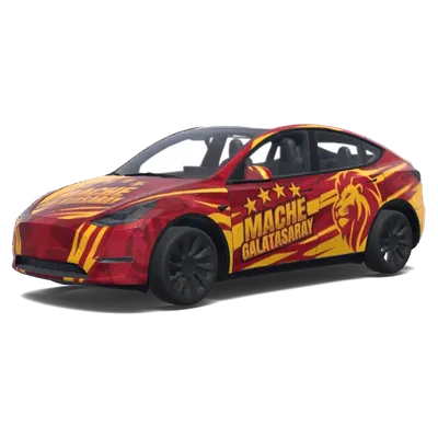 Галатасарай 5 звёзд (Mache Galatasaray mit 5 sternen.) – оклейка Tesla Model Y