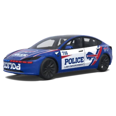 Buffalo Bills Police – Tesla Model 3 wrap