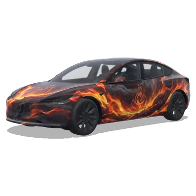 アバター 火と灰 (Avater: Fire And Ash.) – テスラ Model 3 ラッピング