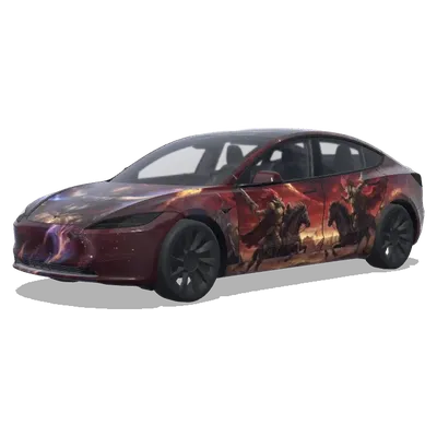 ラダーン・ウルトラレッド – テスラ Model 3 ラッピング
