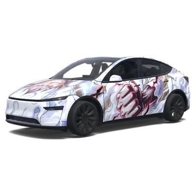 白色齒輪5拳 – 特斯拉 Model Y 塗裝