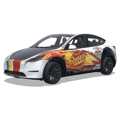 カーズデザイン (Car design from the Cars movies.) – テスラ Model Y ラッピング