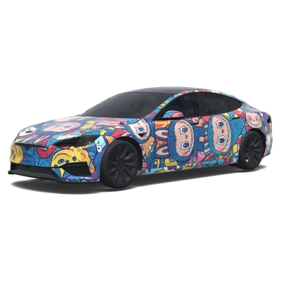 Labubu (Labubu.) – Tesla Model S Wrap