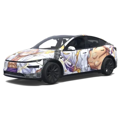 白色齒輪5路飛 – 特斯拉 Model Y 塗裝
