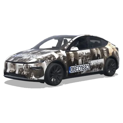 Ататюрк 06ED1682 – оклейка Tesla Model Y