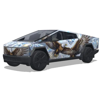 Crystal Eagle Cybertruck – Tesla Cybertruck wrap
