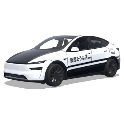 藤原とうふ店 (Fujiwara Tofu Shop from Initial D.) – テスラ Model Y ラッピング
