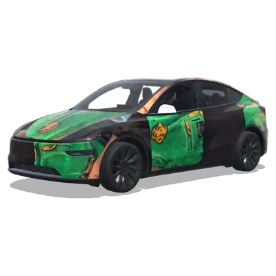 Toxic Halloween Tesla – Tesla Model Y wrap