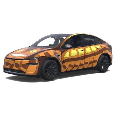 Totoro Tesla Folierung – Tesla Model Y Wrap