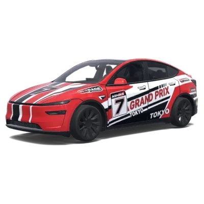 Shu Todoroki (Cars 2) (Shu Todoroki From Cara 2 design grand próx racer.) – Tesla Model Y Wrap