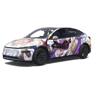 紫色霸氣漩渦 – 特斯拉 Model Y 塗裝