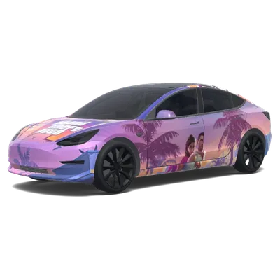 GTA 6 – Tesla Model 3 Wrap