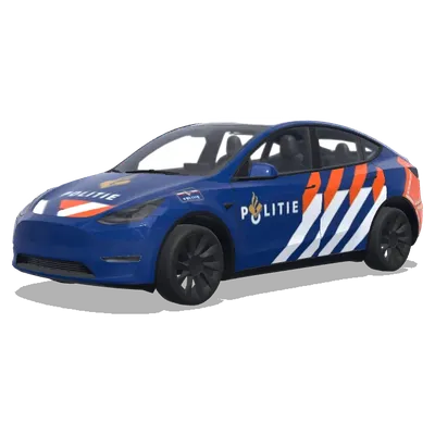 Dutch National Police based on the newest design. – Tesla Model Y wrap