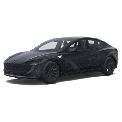 Chipotle Schwarz (Chipotle. Colors: black.) – Tesla Model 3 Wrap