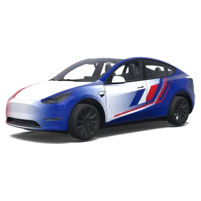 Французский флаг – оклейка Tesla Model Y