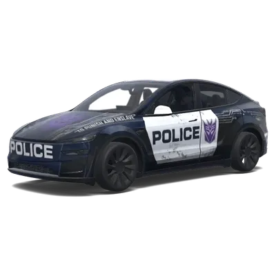 Decepticon Barricade Police – Tesla Model Y wrap