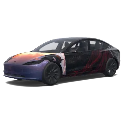 Dämmerungs-Glühen Tesla-Folierung – Tesla Model 3 Wrap