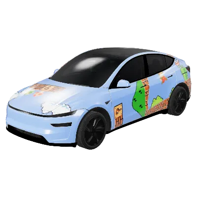 마리오 코인 모델 Y 주니퍼 프리미엄 (Mario Coin - Model Y Juniper Premium) – 테슬라 Model Y 랩핑