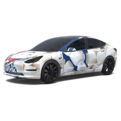 Marshmallow – Tesla Model 3 Wrap