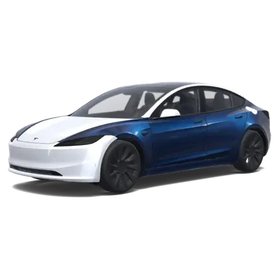 Navy Blue and White – Tesla Model 3 wrap
